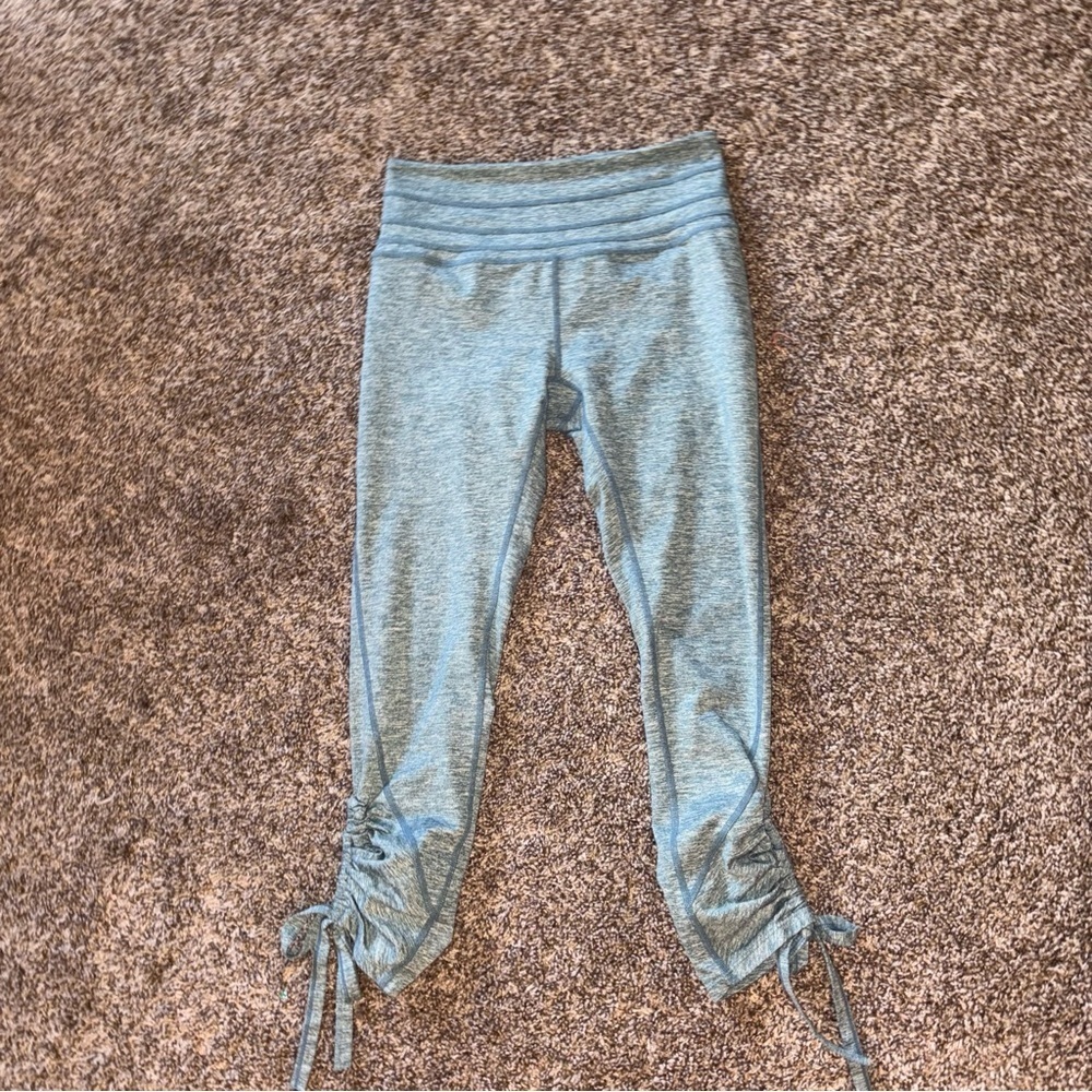 Women's Blue Athletic Leggings - Picture 5 of 12